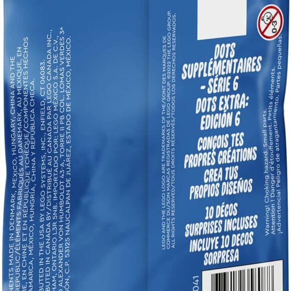 Lego Dots Extra Series 6, Decos Decorating Kit 41946, Single pk-NEW - Picture 10 of 10